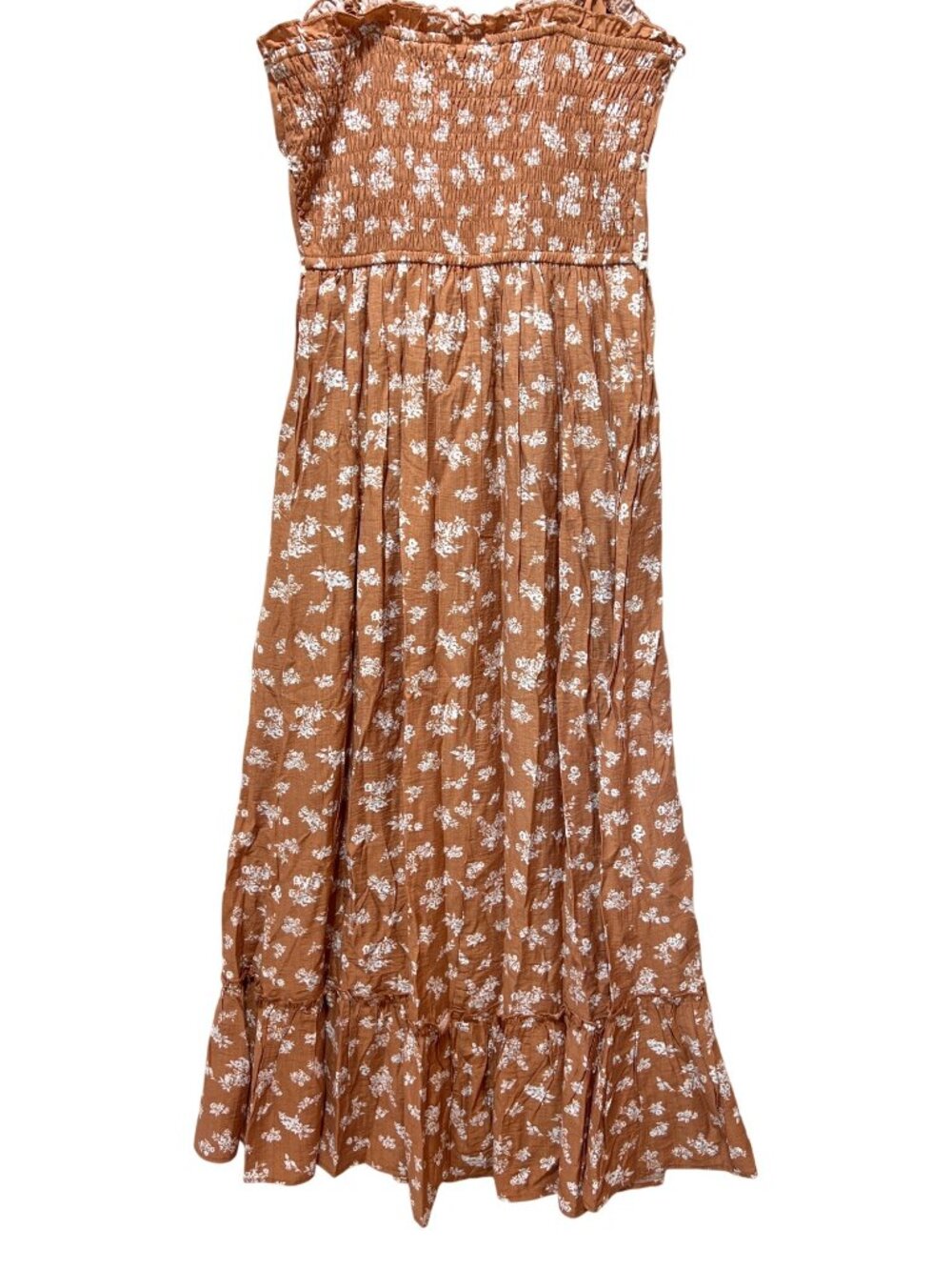 Sincerely Jules NWT Floral Smocked Maxi Dress With Adjustable Straps & Lace Deta - Picture 4 of 7